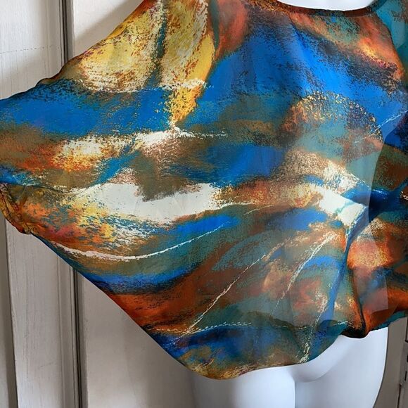 ARK & CO Sheer Dolman Sleeve Top-S - Picture 3 of 7